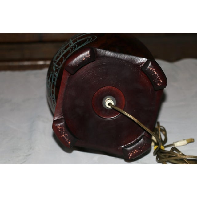 Vintage Pair of Marbro Mixed Metal Table Lamps Bronze, 1950s For Sale - Image 17 of 18