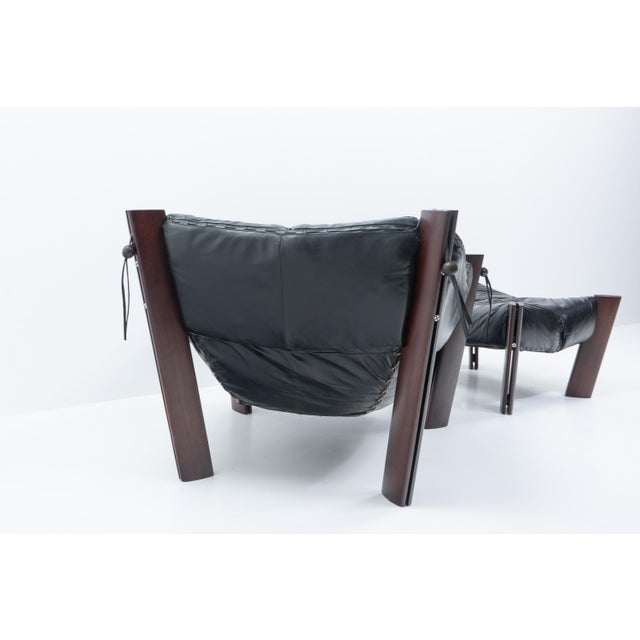 Percival Lafer Set of MP-111 Lounge Chair and Ottoman from Percival Lafer, 1970s For Sale - Image 4 of 17