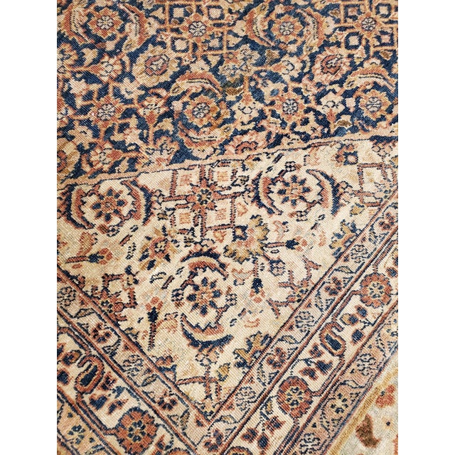 Antique Tabriz Carpet, Persian Rug, Earth Tones, Ivory, Soft Colors For Sale - Image 12 of 12