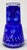 Bohemia Vintage Bohemian Cobalt Blue Cut Crystal "Tumble Up" Carafe and Glass For Sale - Image 4 of 8