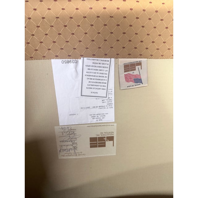 Lee Industries Style 3193 Three-Seat Upholstered Sofa – Made in Usa 2007 For Sale In Boston - Image 6 of 6
