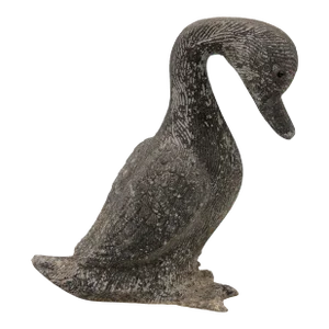 Spelter Zinc Duck With Glass Eyes, England Early 20th C.