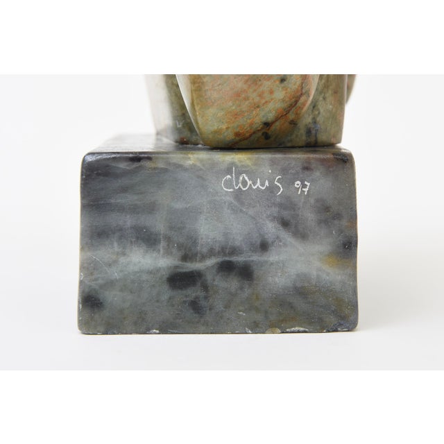 1990's Abstract Marble Sculpture Signed and Dated For Sale - Image 11 of 11