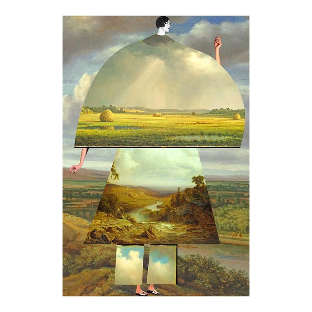 Plate No. 225, Abstract, Collage, Renaissance Landscape For Sale