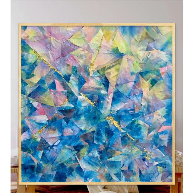 "Spring Dalliance" Original Abstract Collage For Sale In Rochester - Image 6 of 12