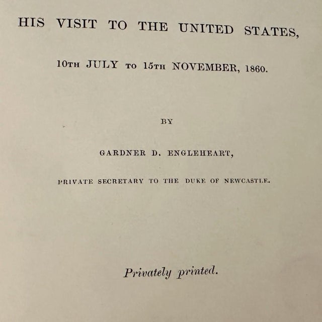 Antique 1st Ed Book: Journal of the Progress of h.r.h. The Prince of Wales Through British North America 1860 For Sale - Image 4 of 13