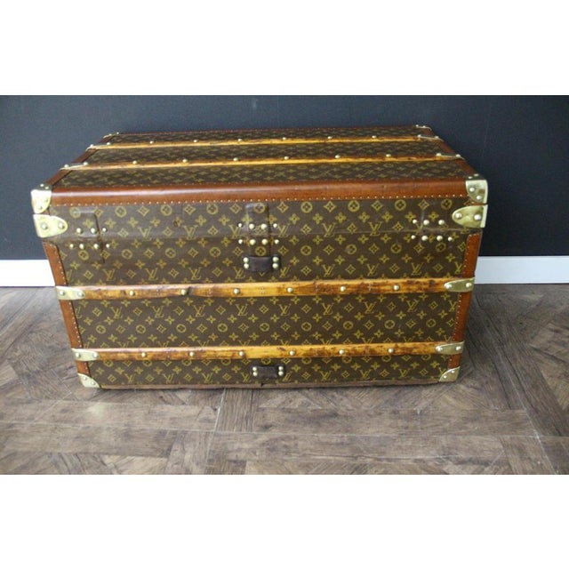 Monogram Canvas Courier Trunk from Louis Vuitton, 1920s For Sale - Image 9 of 18
