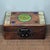 This exquisite vintage wooden box is a stunning example of traditional Chinese craftsmanship. Crafted from rosewood (Huali...