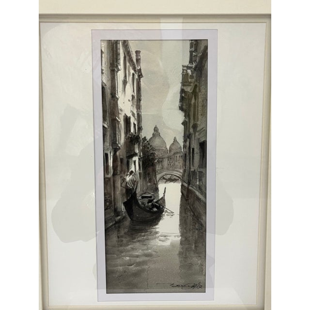 Traditional Venice Watercolor Painting For Sale - Image 3 of 4
