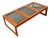 Mid Century Danish Modern Coffee Table Solid Teak Smoked Glass Komfort MCM 70s For Sale