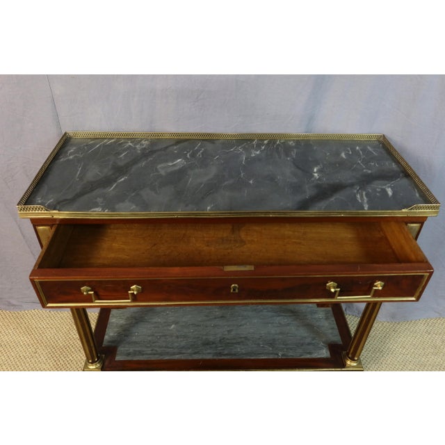 Maroon Late 18th Century Louis XVI Console Table For Sale - Image 8 of 14