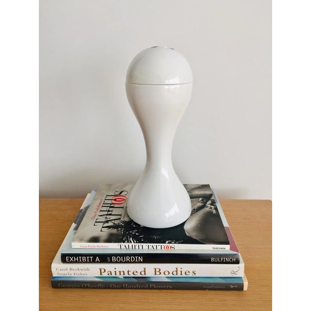 Marc Newson designed Orgone vase in 1992 for Cappellini, this one is later production The vase is designed with lid and...