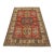 Kazak Rug 5’1” X 6’9” Red Wool Tribal Hand-Knotted Carpet For Sale