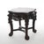 Antique Chinese Carved Rosewood Marble Top Low Table 1890 For Sale - Image 6 of 8