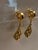 Gold 1970s Trifari Gold Art Deco Dangle Earrings, A Pair For Sale - Image 8 of 10