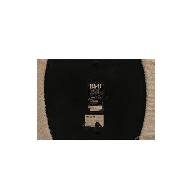 1970s White Blucked Fabricular Camaleonda Sofa Sections by Mario Bellini for B&b Italia, 1972, Set of 3 For Sale - Image 5 of 7