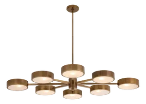 Arteriors Home Linus Starburst Chandelier, Brown