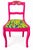 Vintage Rose-Carved Accent Chair in Fuchsia With Emma Shipley Velvet by Mary Street Gallery For Sale - Image 4 of 5
