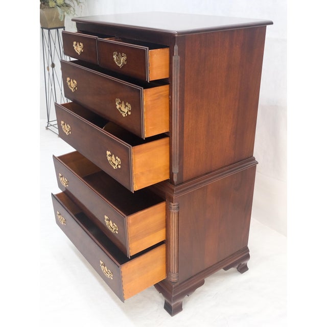 Wood Kling 6 Drawers SOLID Mahogany 50" Tall Chippendale Style Dresser Chest For Sale - Image 7 of 12