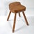 Superb Vintage Brutalist Stool 1950 in Oak, 4 Legs, 50s For Sale - Image 12 of 12
