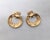 Vintage 1980s Signed Givenchy Textured Goldtone Hoop Clip Earrings-2 Pieces For Sale In Philadelphia - Image 6 of 7