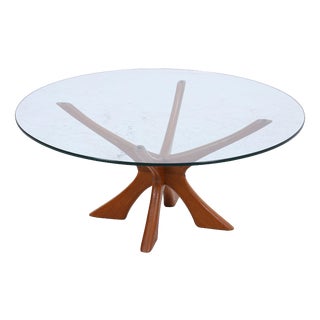 Mid-Century T118 Coffee Table in Teak by Illum Wikkelso for Niels Eilersen, Denmark, 1960s For Sale