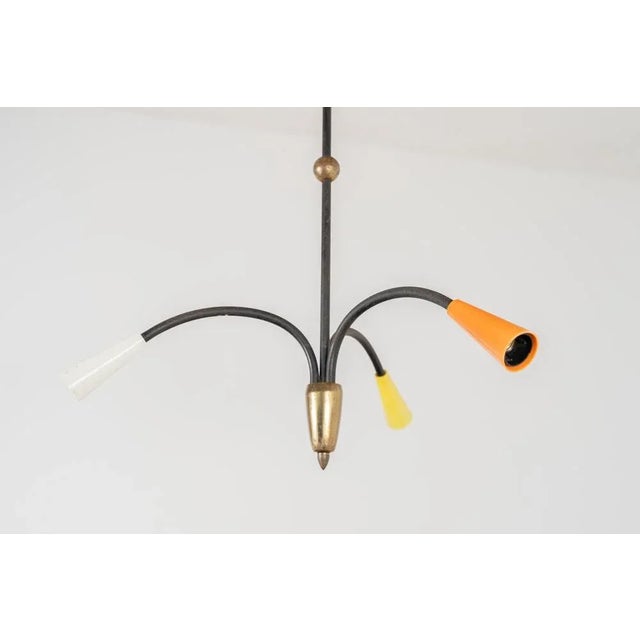 1950s Vintage Multicolored Ceiling Light, 1950s For Sale - Image 5 of 6
