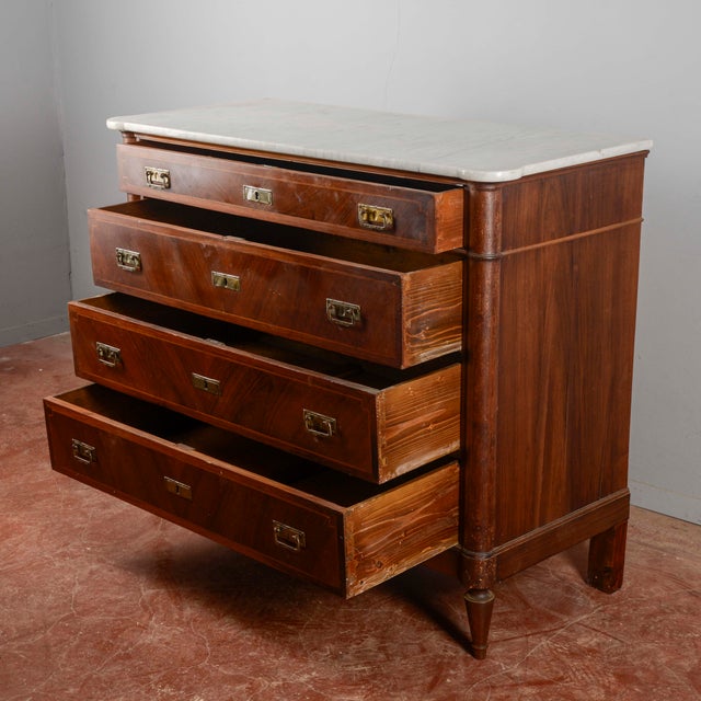 Chest of Drawers with Marble Top For Sale - Image 15 of 18