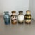 Set of four fat lava art vases. Producer: Scheurich, Germany .Decade: 1970s. These original vintage vases was produced in...