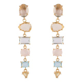 Kelly Earrings Base Metal, Yellow For Sale