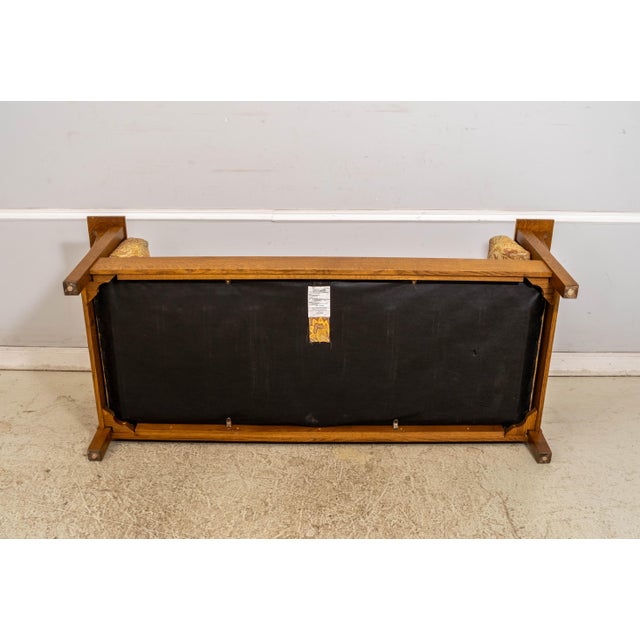 Stickley Mission Oak Arts & Crafts Upholstered Sofa For Sale - Image 16 of 17