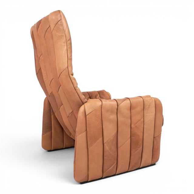 Set of DS 50 Patchwork Lounge Chair in Buffalo Leather with Ottoman from de Sede, 1970s For Sale - Image 14 of 18