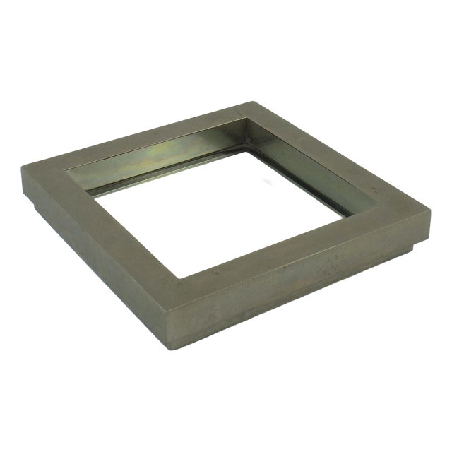 Metal and Glass Ashtray, Italy, 1970 For Sale
