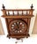 Large Antique French Mechanical Wall Clock in Wood, 1880s For Sale - Image 5 of 13