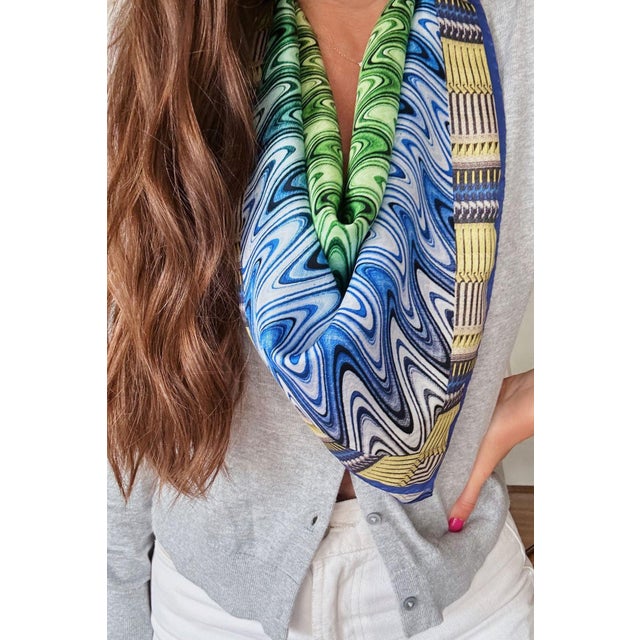 Vintage Missoni Silk Scarf For Sale In San Francisco - Image 6 of 8