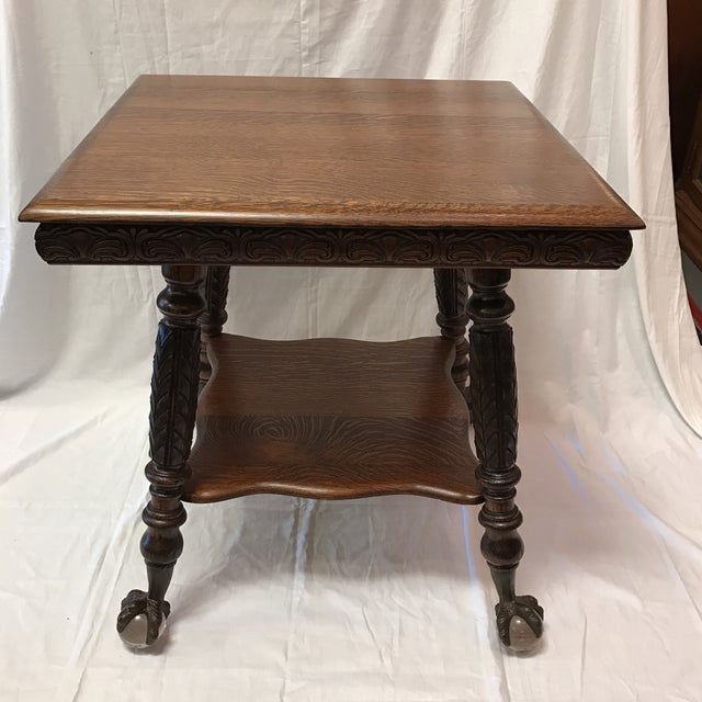 Antique Claw Foot Oak Table Chairish