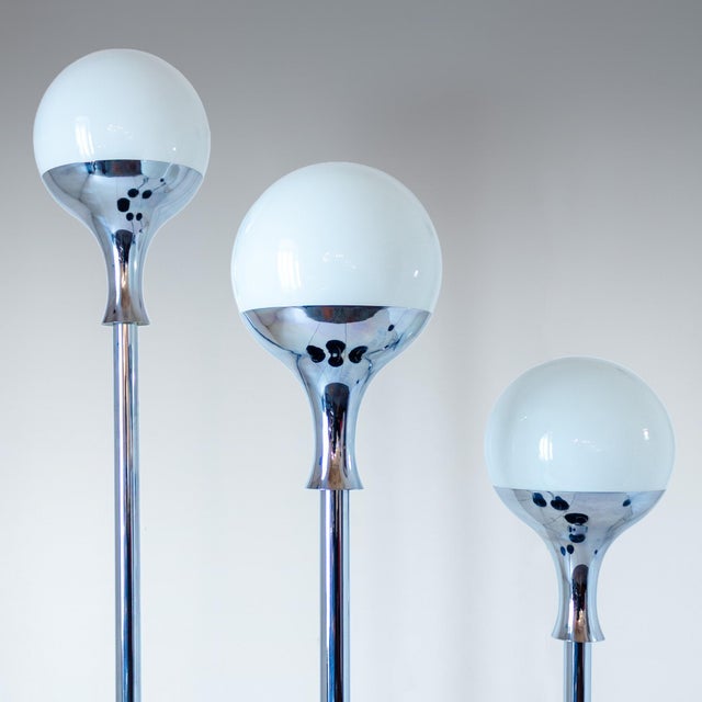 Metal Vintage Italian Floor Lamps in the style of Artemide, 1970s, Set of 3 For Sale - Image 7 of 16