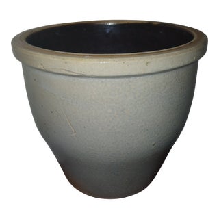 Antique American One-Gallon Stoneware Crock For Sale