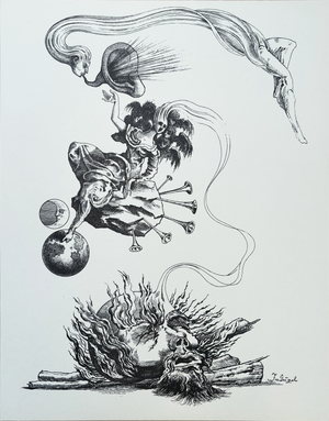 Fabius Von Gugel, Composition, 1966, Original Lithograph