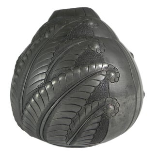 20th Century Art Nouveau Tin Vase by Petizon, 1890s For Sale