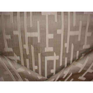 Scalamandre Sc00126969 Tableau Deep Brass Silk Lattice Upholstery Fabric- 10 yards For Sale