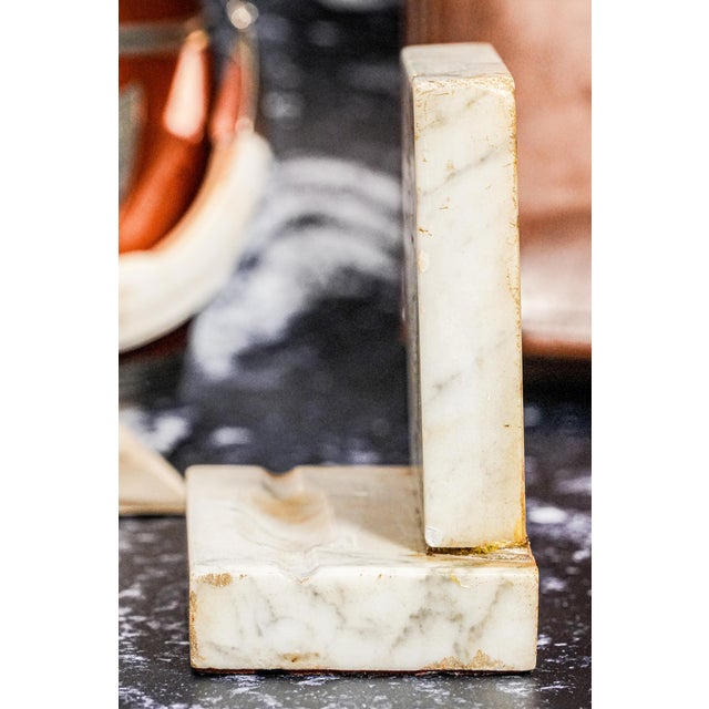 Fascinating Royal Air Force Raf World War II Antique Marble Desk Pen Stand For Sale - Image 10 of 11