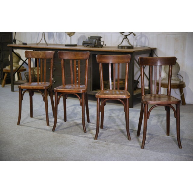 Baumann Bistro Chairs, 1930s, Set of 4 For Sale - Image 4 of 12