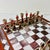 American 1950s Vintage Frank Lloyd Wright Arts & Crafts Boho Chic Stained Glass Chess Set - Set of 33, Atrributed For Sale - Image 3 of 18