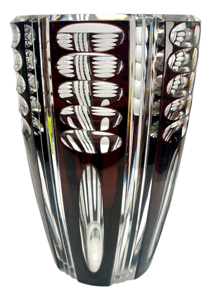 Crystal Vase from Val Saint Lambert, Belgium, 1950s