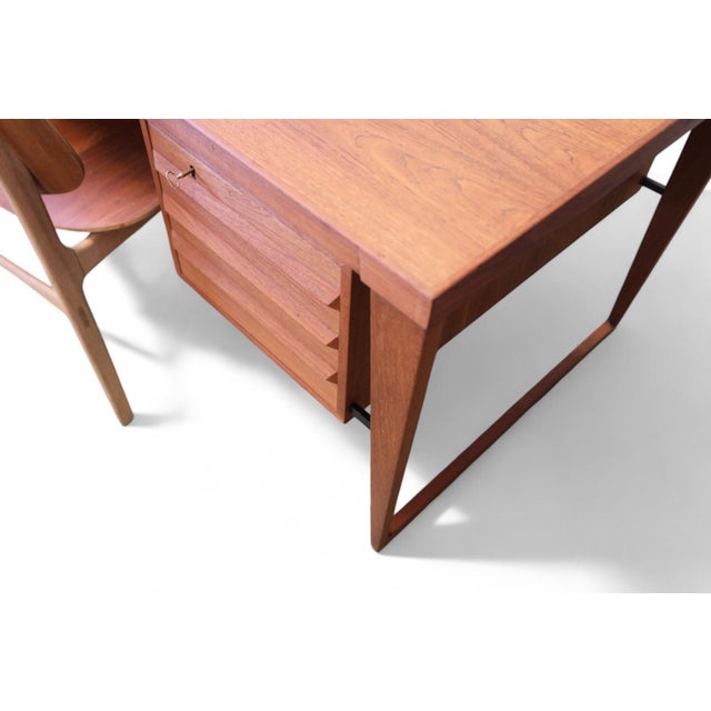 Desk Model 70 in Teak by Kai Kristiansen for Feldballe Møbelfabrik, 1960s For Sale - Image 14 of 18