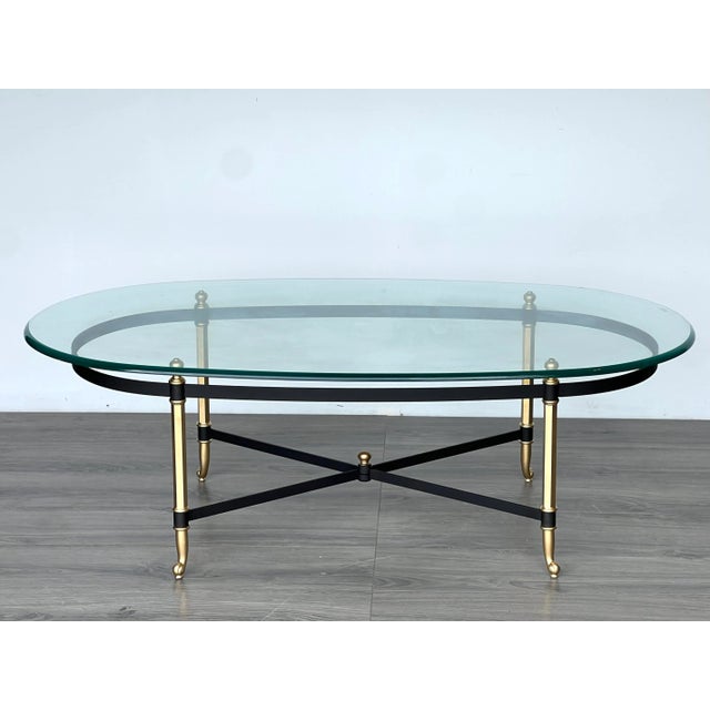 Late 20th Century Black and Gold Italian Coffee Table For Sale In Miami - Image 6 of 12