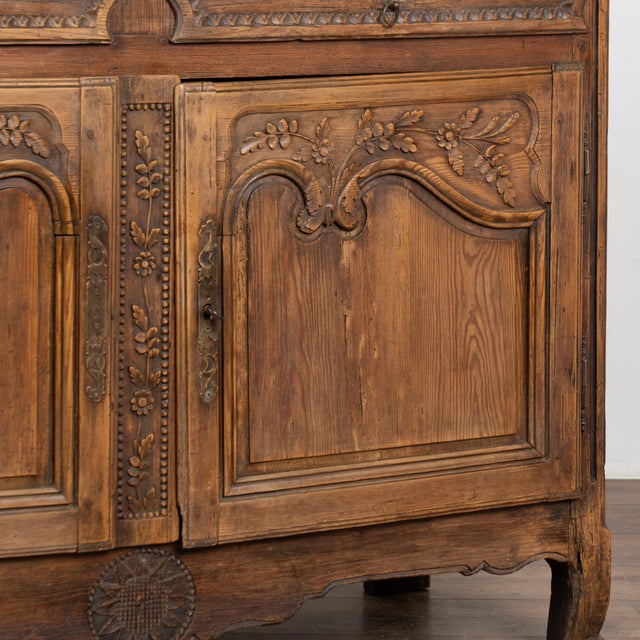 18th-Century French Carved Oak Sideboard Buffet For Sale - Image 13 of 14