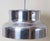 This Swedish mid-century modern hanging lamp dates from the 1960s and was made of polished aluminum. Over the decades, the...