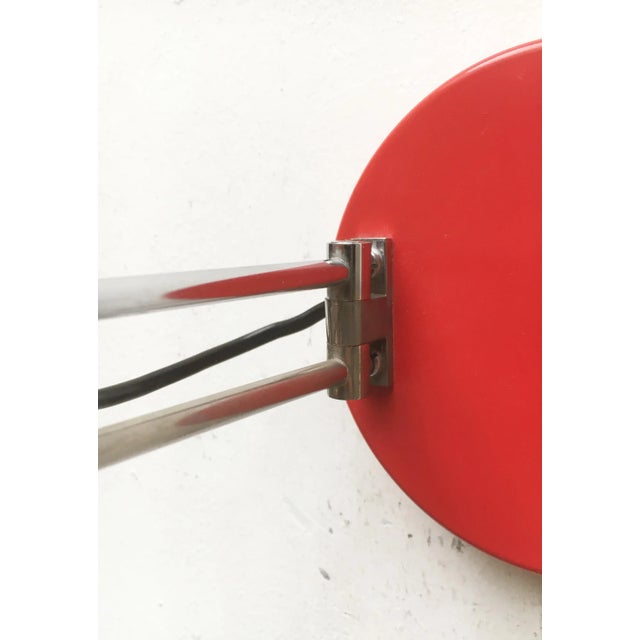 Vintage Swiss Space Age Visier Sconce by E. R. Nele for Temde For Sale - Image 12 of 18